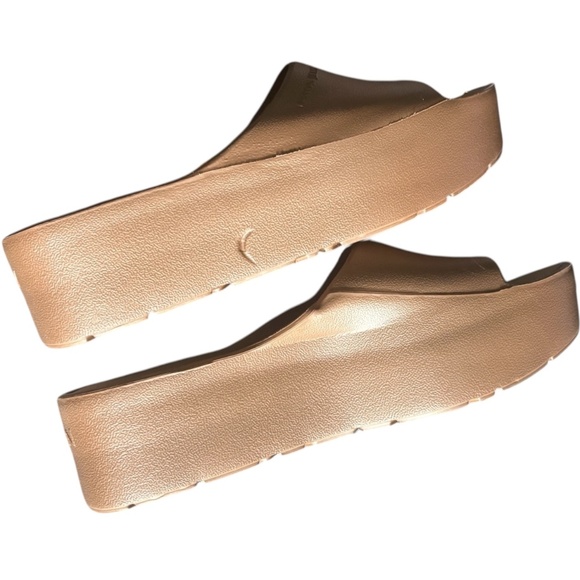 Lemon Jelly Sunny Bronze Platform Slides Sandals Size EU 40 / US 9-9.5 - Picture 5 of 6